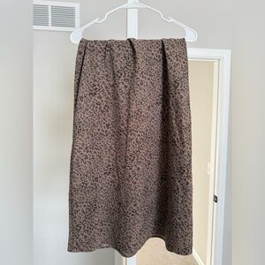 a new day animal print midi skirt